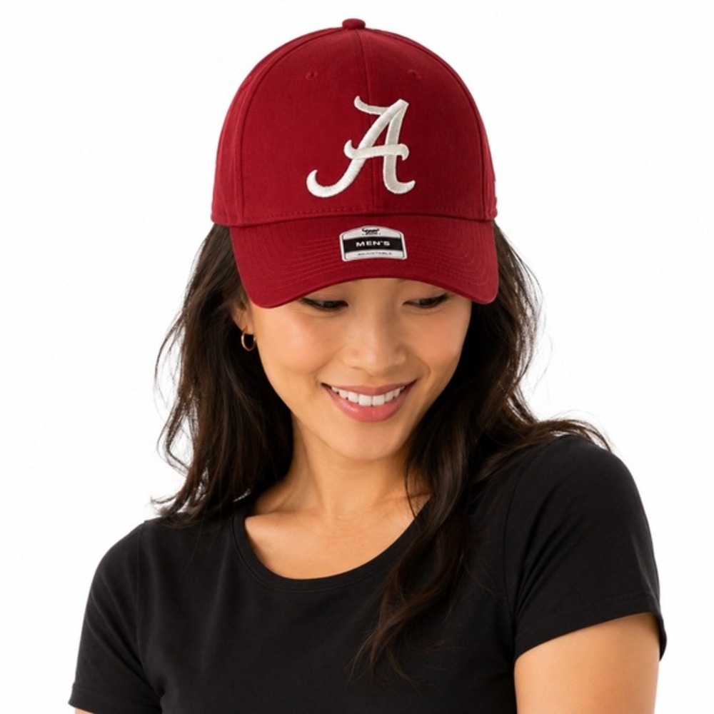 Alabama Crimson Tide Hat Fan Favorite Adjustable Crimson Red Baseball Cap 78-01‎